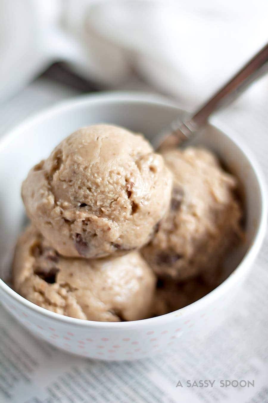 2-Ingredient Banana Almond Butter Ice Cream