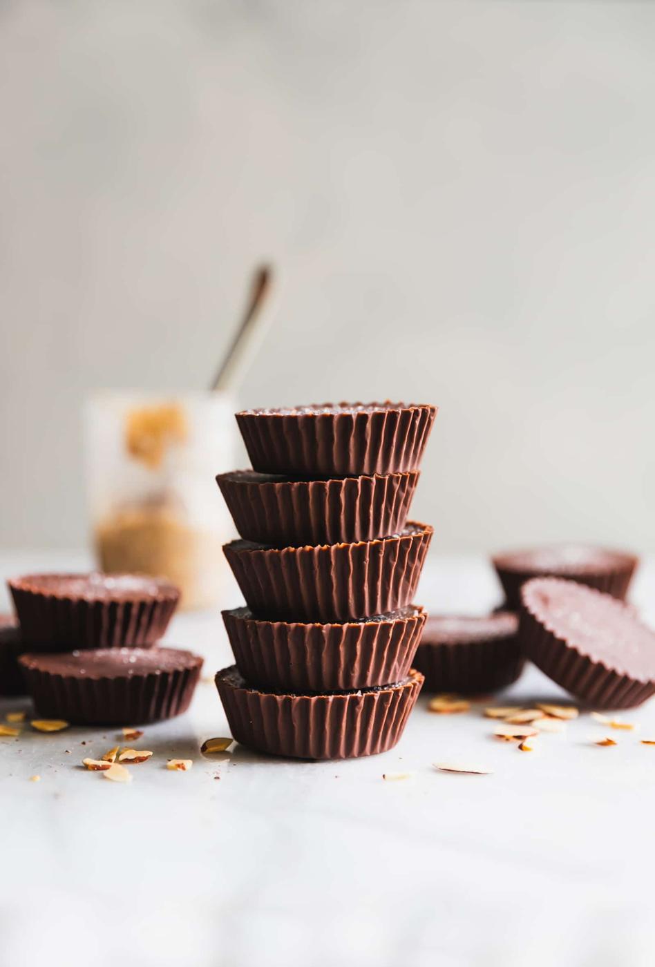 5-Ingredient Crunchy Almond Butter Cups
