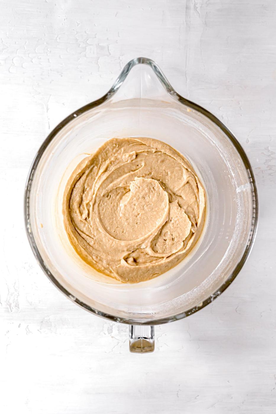 muffin batter in a bowl