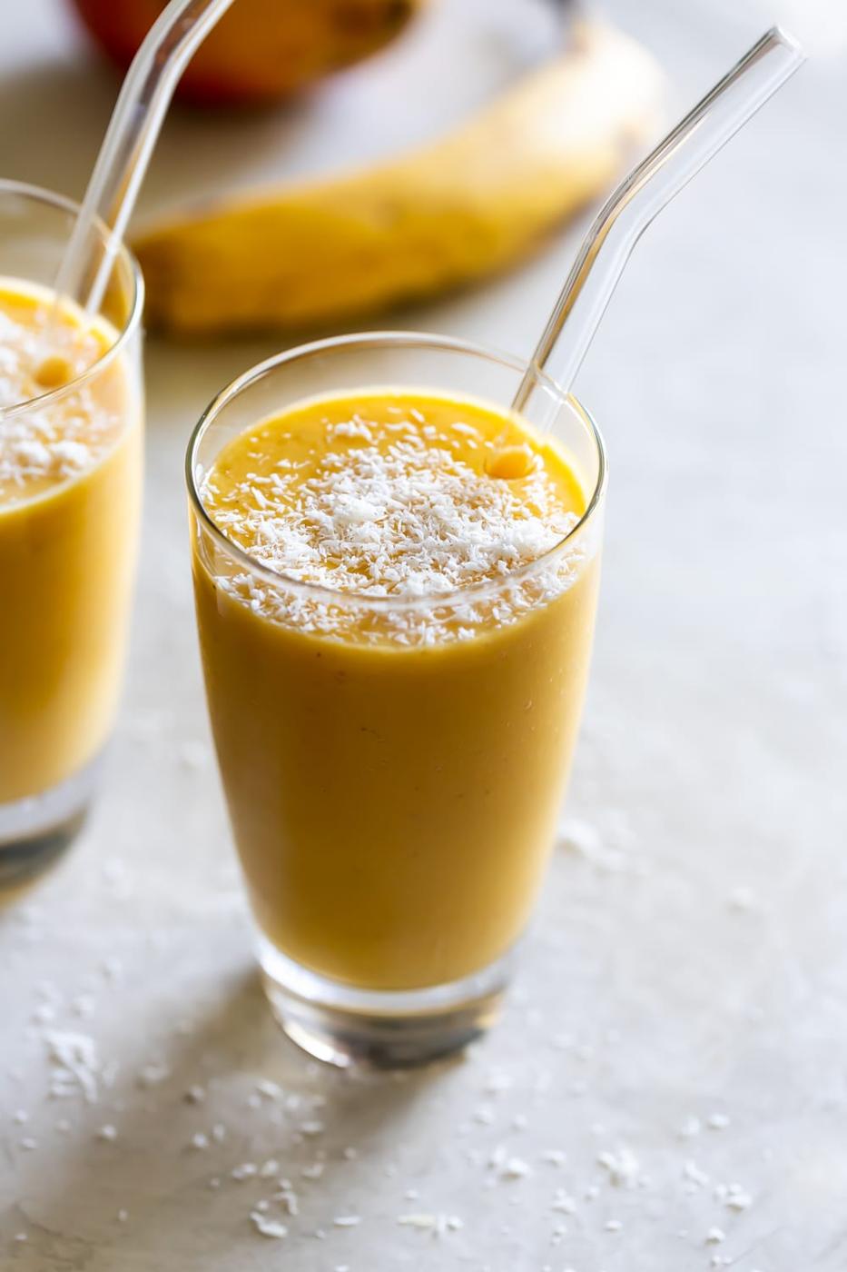Batido de Mango (Cuban Mango Shake with Coconut + Banana)