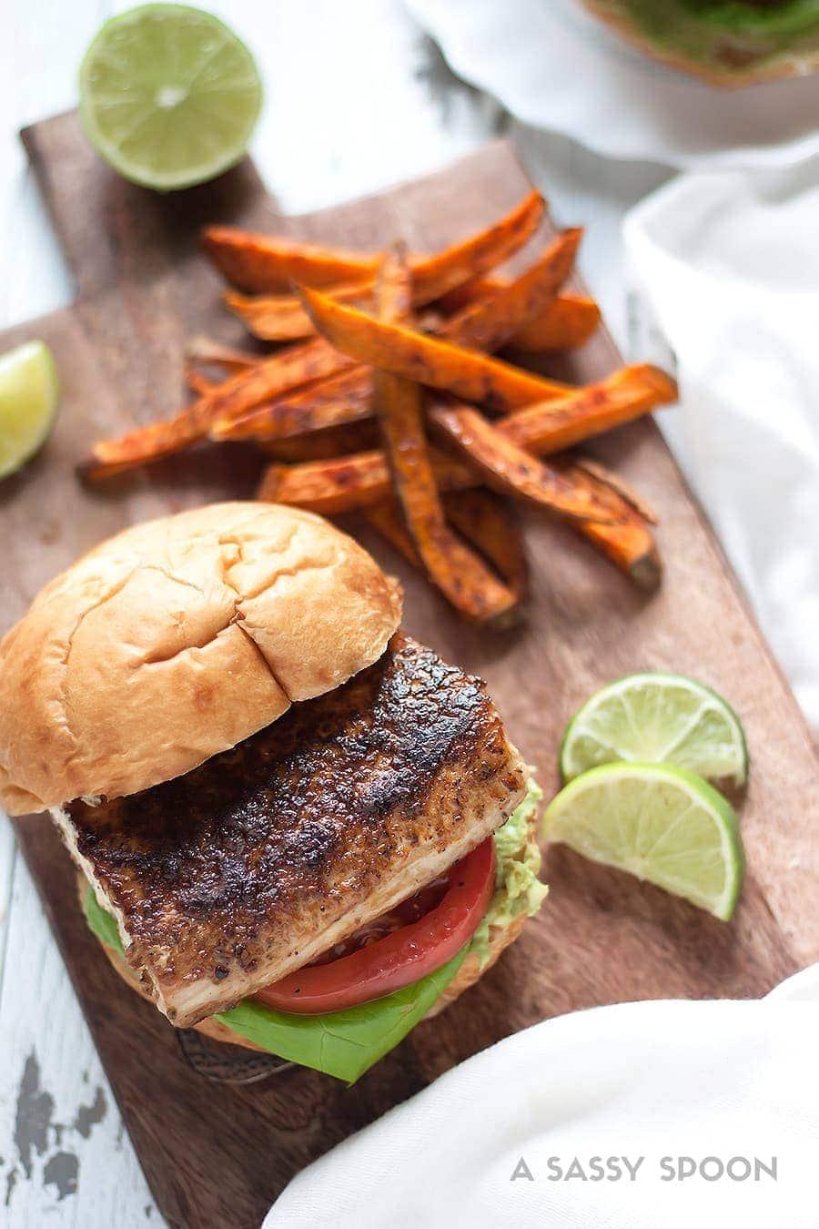 Blackened Mahi Mahi Sandwich