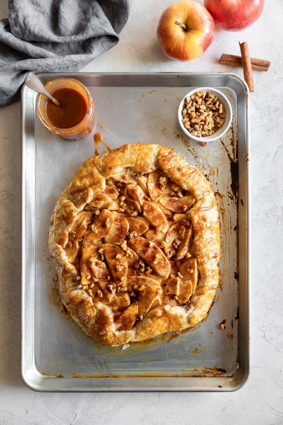 Bourbon Caramel Apple Galette
