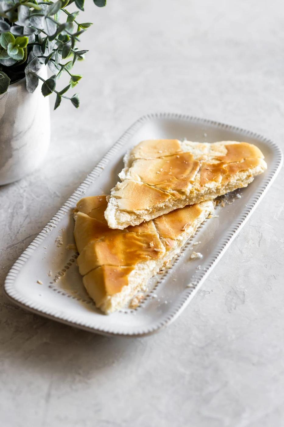 pressed cuban toast with butter