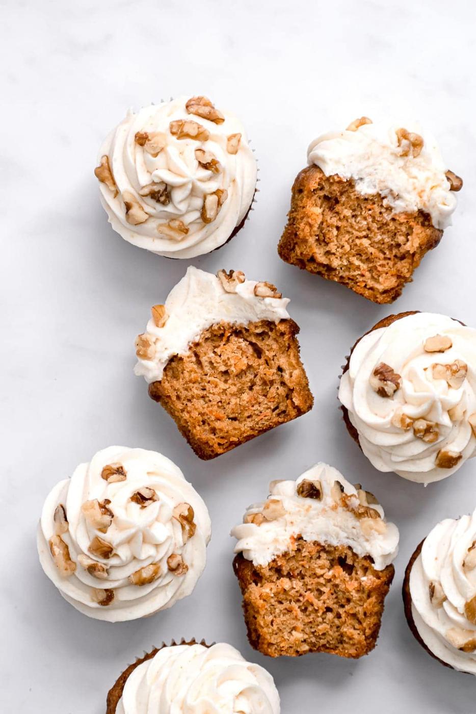 Carrot Cake Cupcakes with Brown Butter Frosting