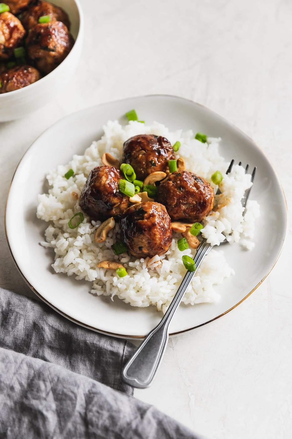 Cashew Chicken Meatballs