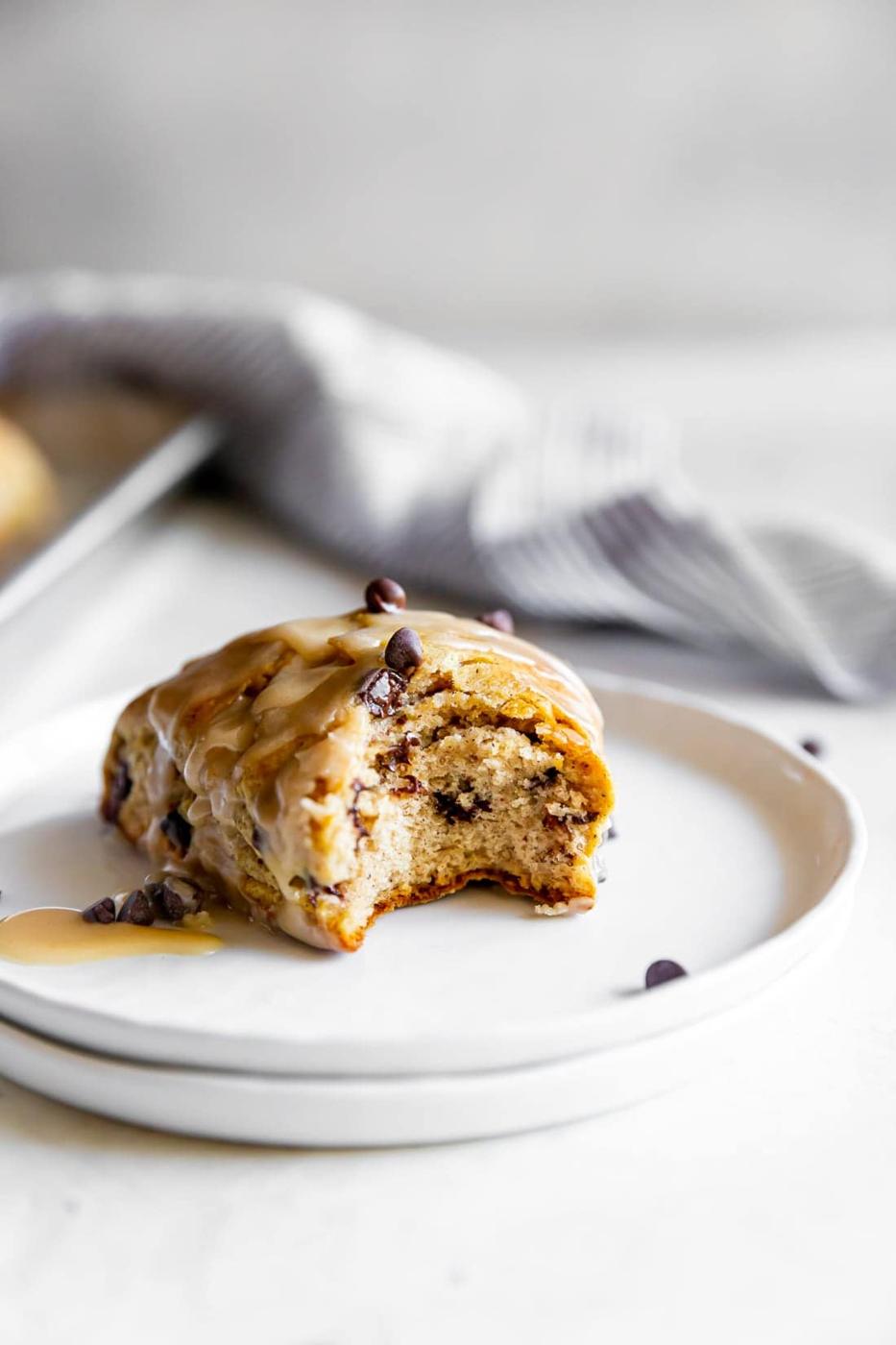 Chai Chocolate Chip Scone Recipe with Espresso Glaze