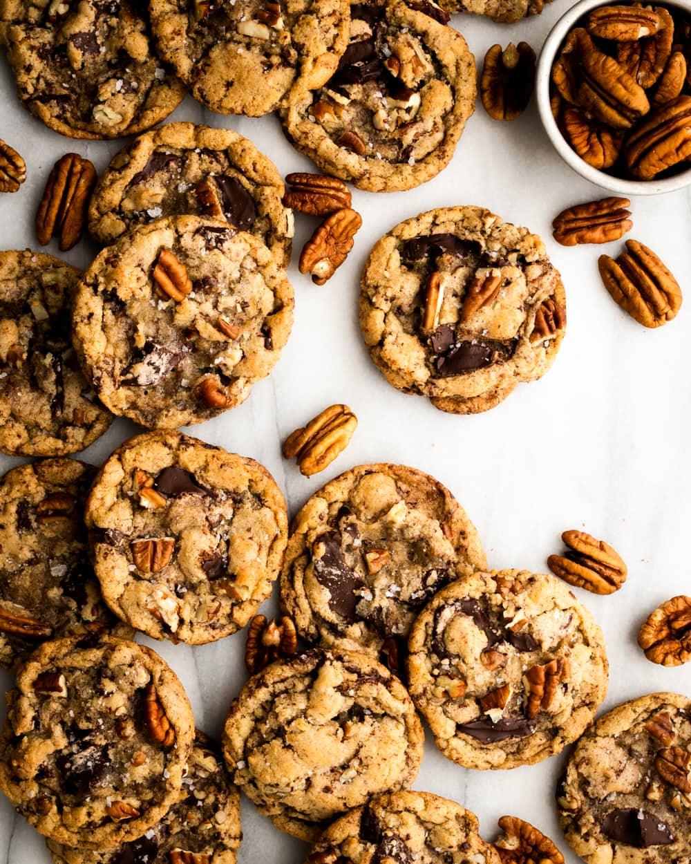 Chewy Pecan Chocolate Chip Cookies