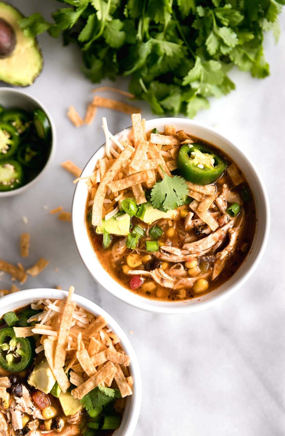 Quick 30-Minute Stovetop Chicken Tortilla Soup