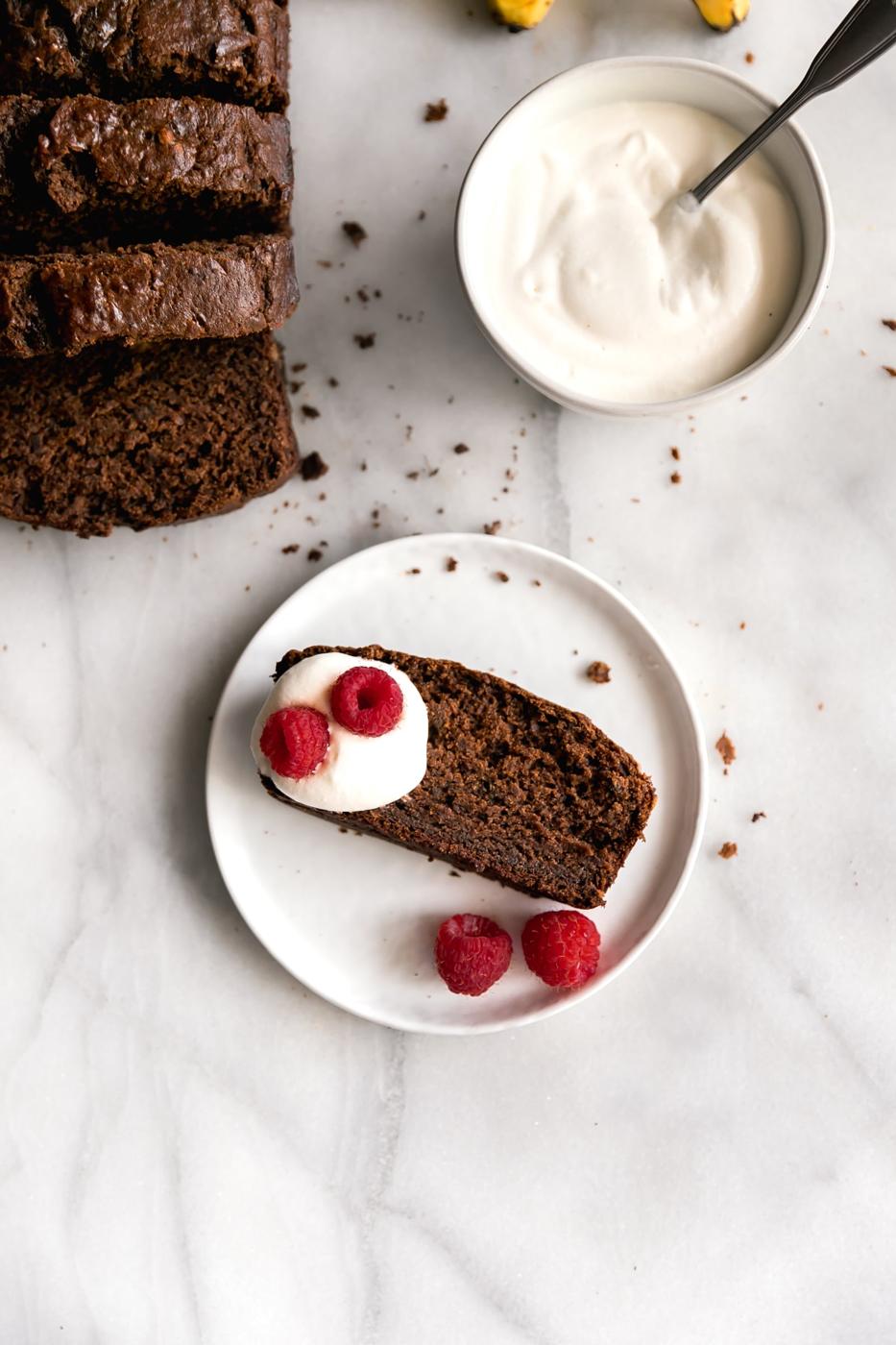 Soft Moist Chocolate Banana Bread