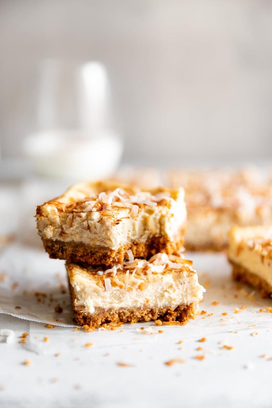 Coquito Cheesecake Bars (Puerto Rican Eggnog)