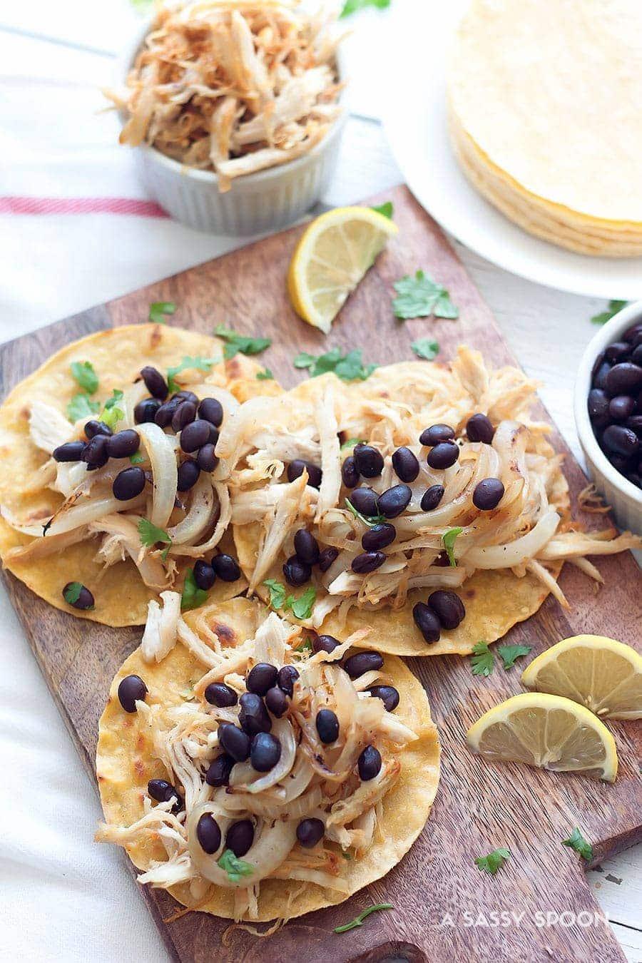 Cuban-Style Crispy Chicken Tacos (Vaca Frita De Pollo)
