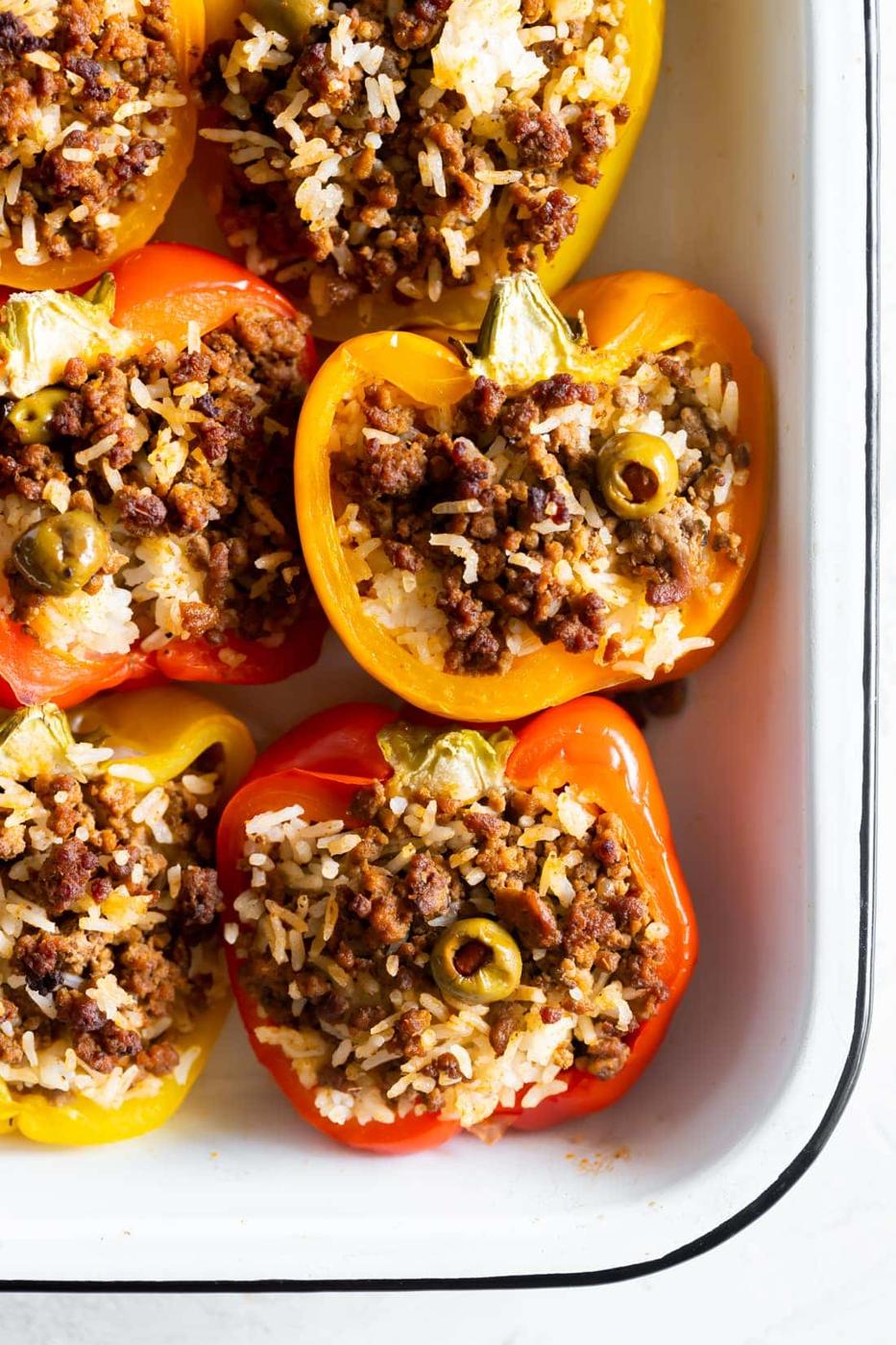 Cuban-Style Stuffed Peppers (Ajies Rellenos con Picadillo)