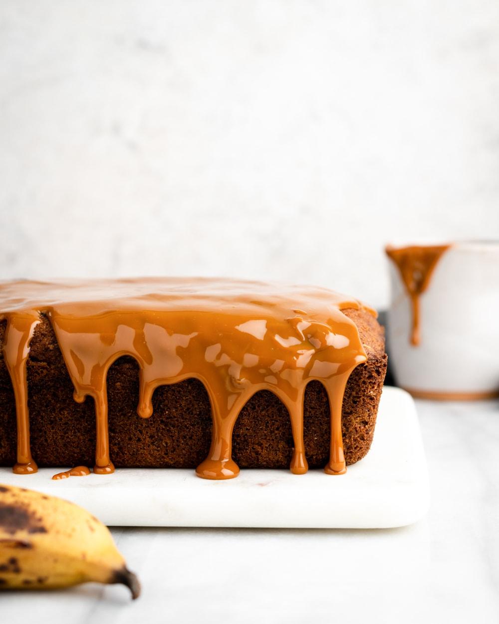 Moist Banana Bread with Dulce de Leche