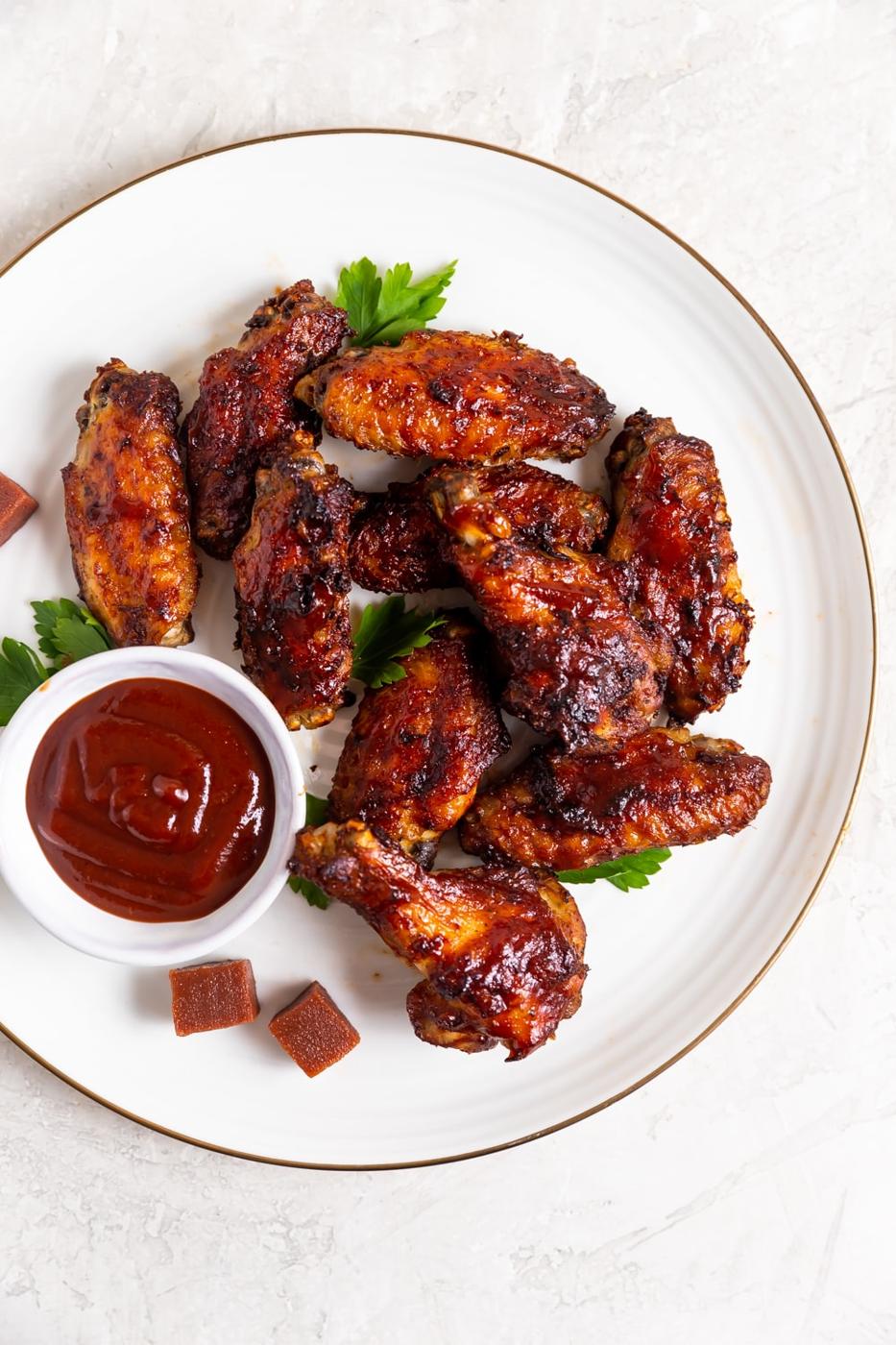 Guava BBQ Glazed Chicken Wings
