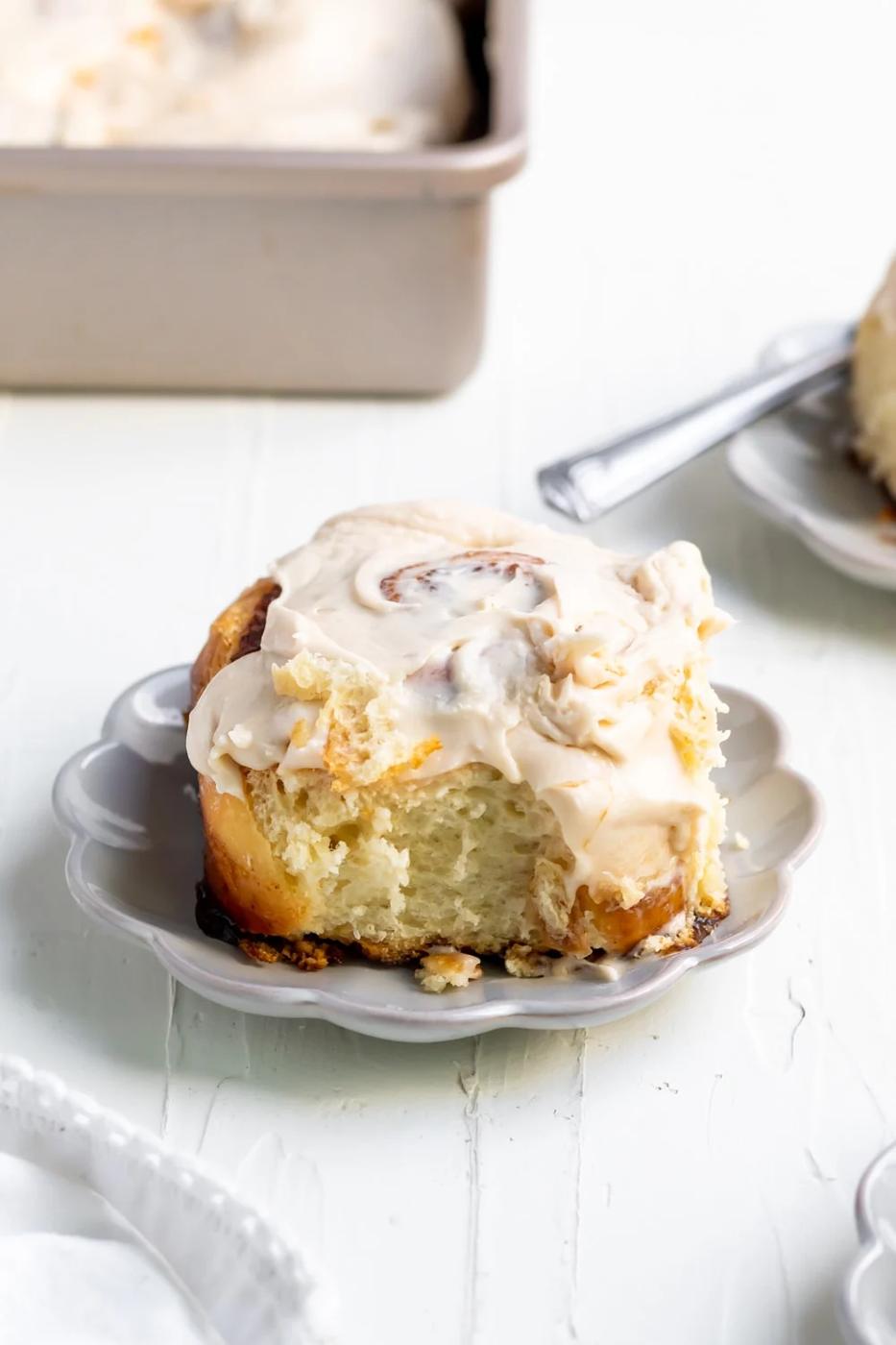 Homemade Gooey Cinnamon Rolls with Vanilla Icing