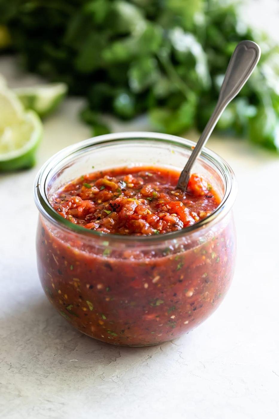 Quick + Easy Homemade Fire Roasted Salsa