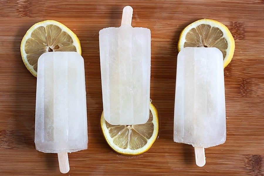 Honey Whiskey Lemonade Popsicles