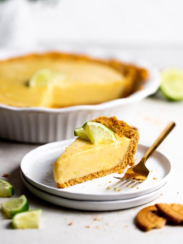 Authentic Florida Key Lime Pie with Maria Cookie Crust
