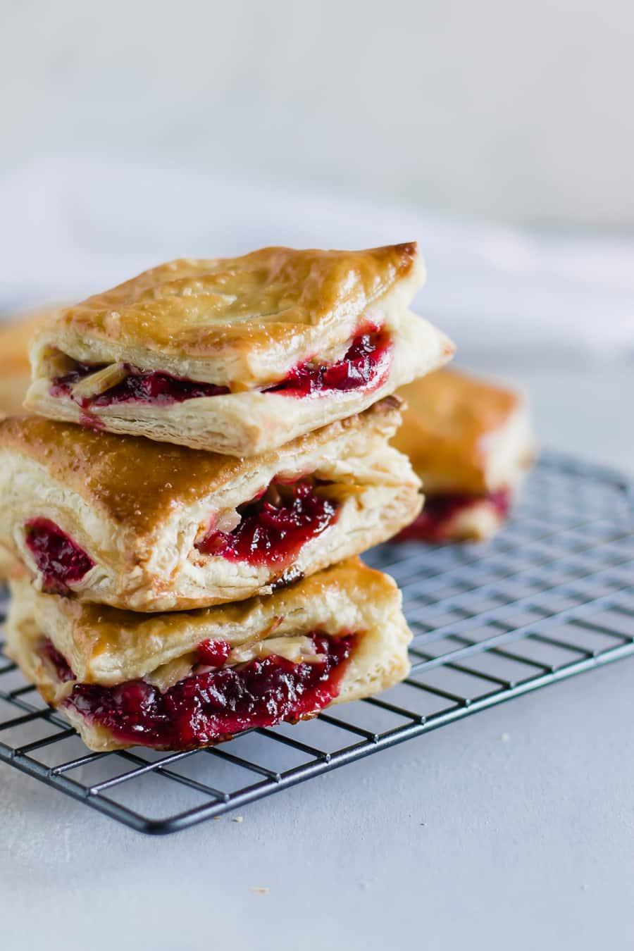 Leftover Cranberry + Turkey Turnovers