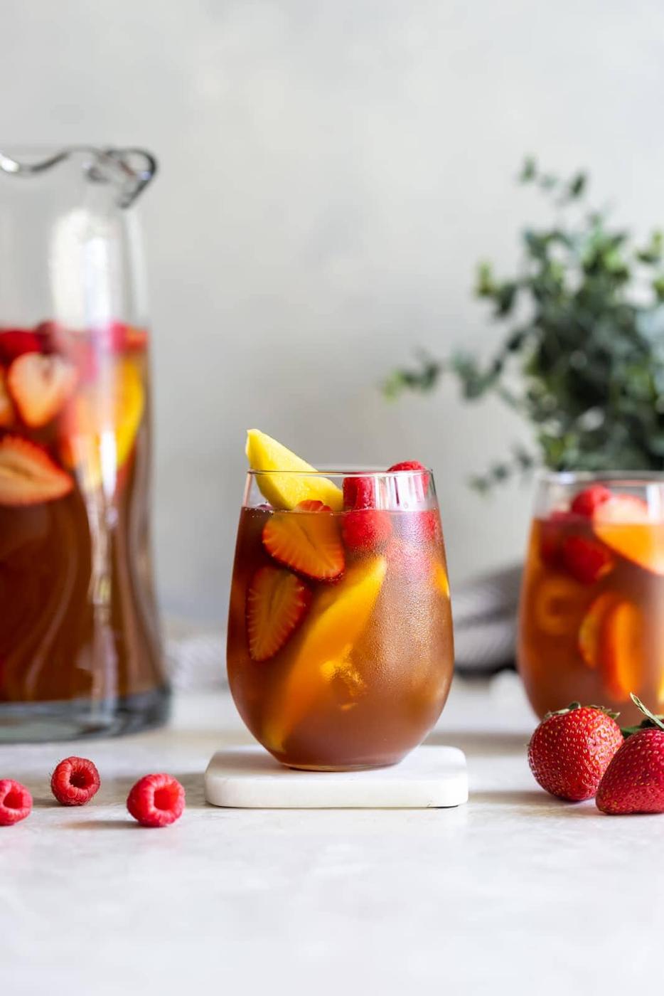 Mango Berry Iced Tea Sangria
