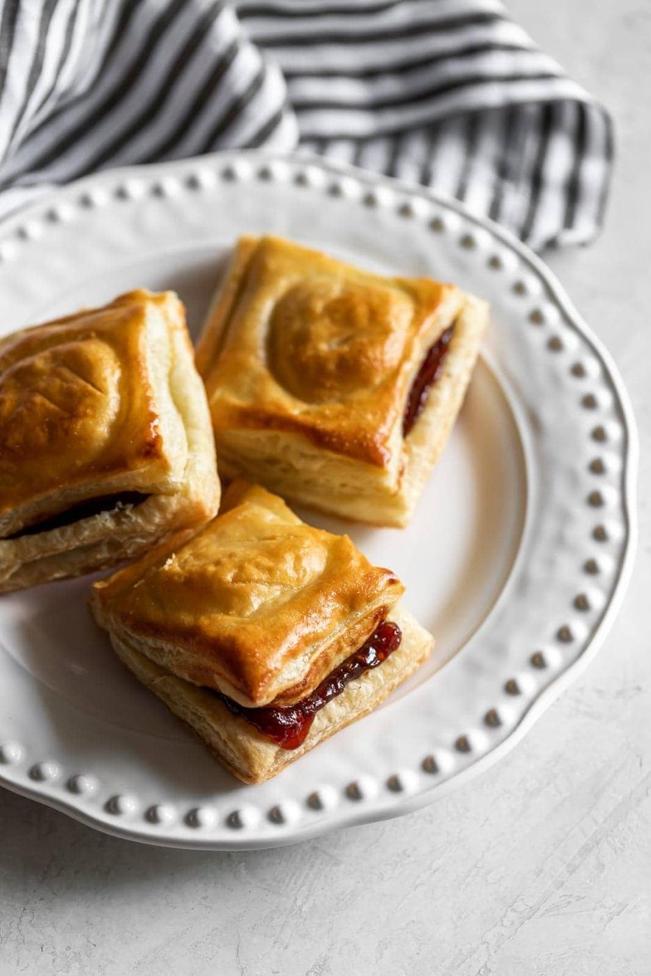 Cuban pastries filled with guava paste and cream cheese