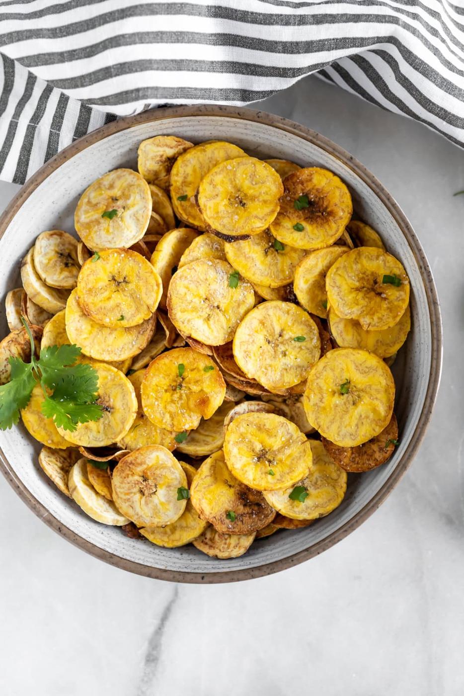 Crispy Plantain Chips with Cuban Mojo Sauce