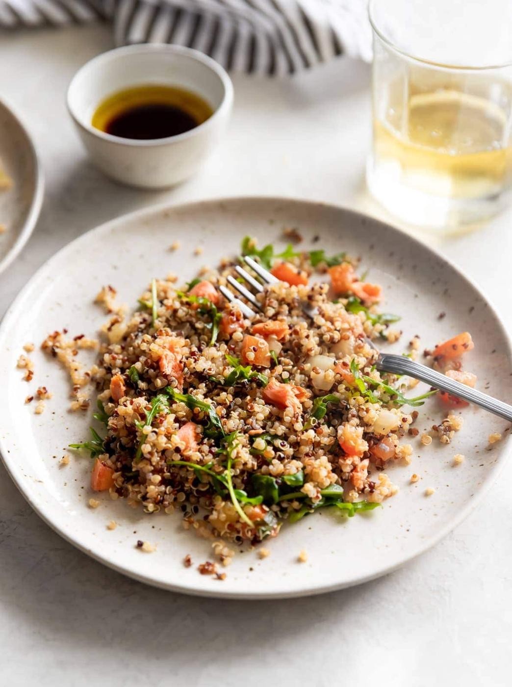 Salmon Quinoa Salad with Balsamic Vinaigrette
