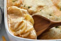 Golden Cheesy Potato Gratin