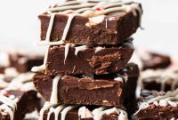 No-Bake Peppermint Fudge