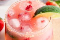 Sparkling Strawberry Margarita
