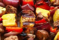 Tropical Jerk Chicken & Pineapple Skewers