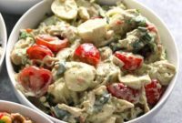 Velvety Pesto Chicken Salad