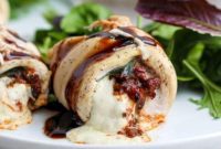 Flavorful Caprese Stuffed Chicken Breast