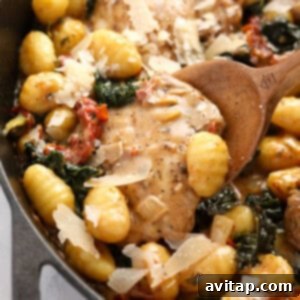 tuscan creamy chicken and gnocchi