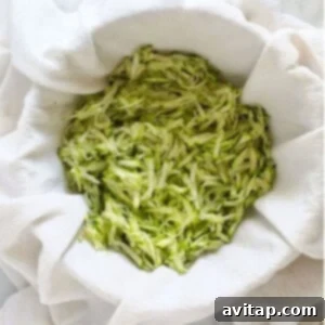 Effortless One-Bowl Zucchini Muffins 6 Shredded zucchini ready for the muffin batter.