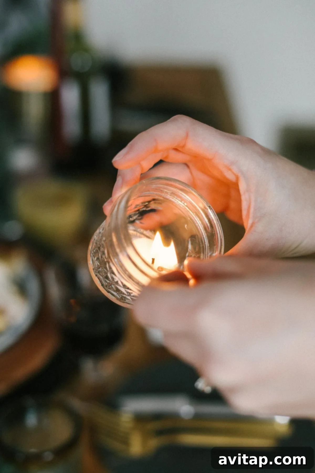 jar with candle
