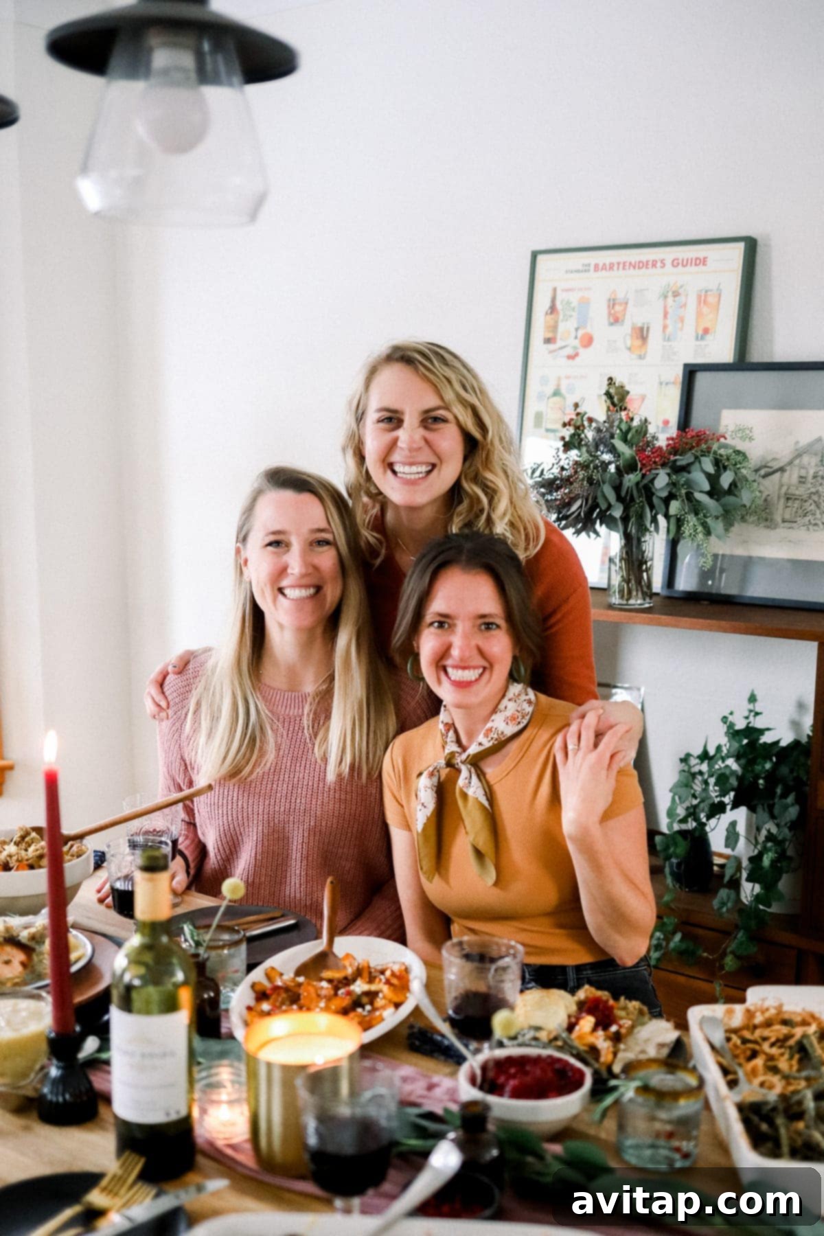 Team Fit Foodie at Thanksgiving table