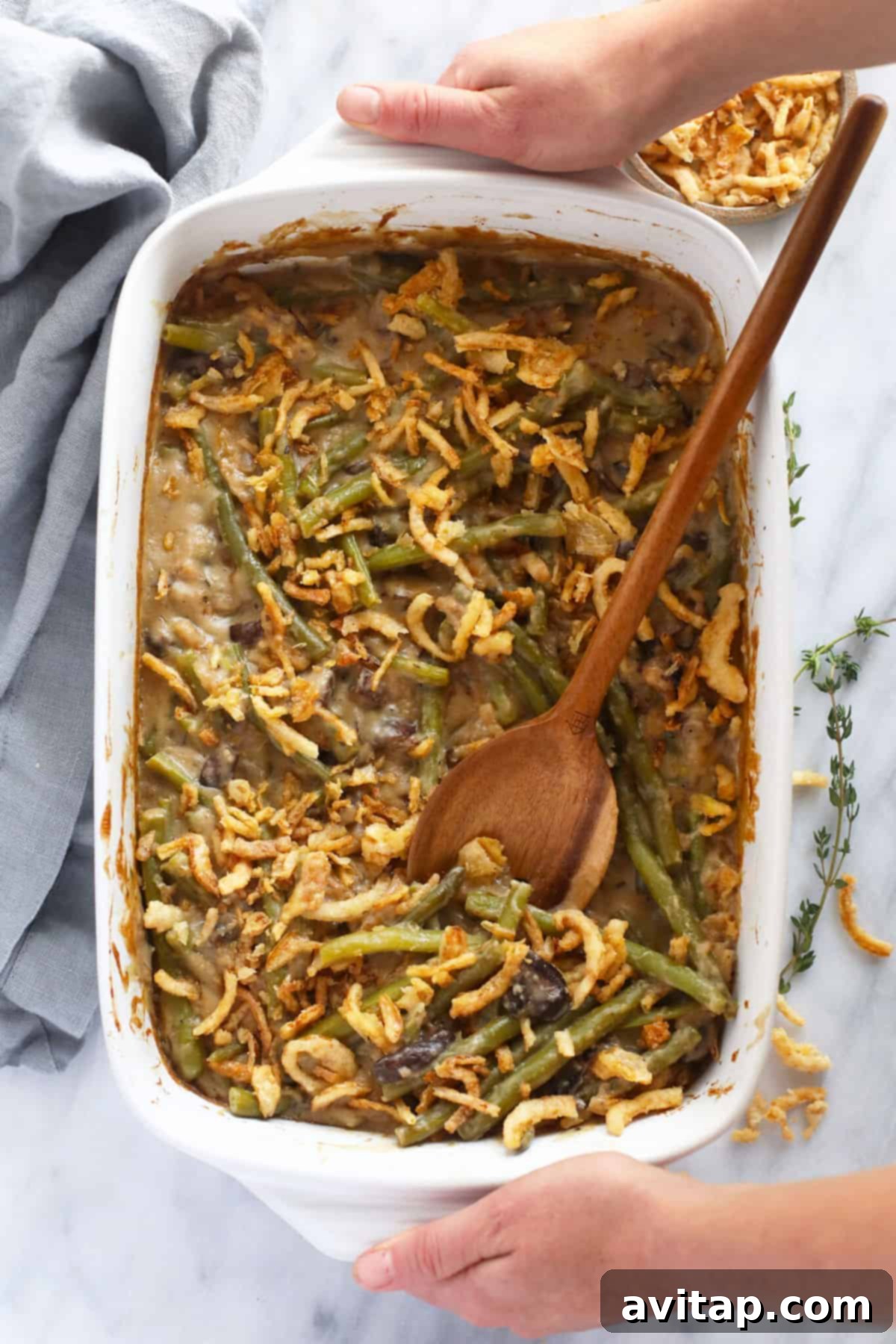 casserole in dish