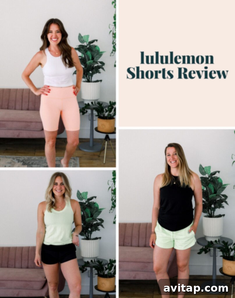 Your ultimate guide to the best Lululemon shorts for every activity and lifestyle. Diverse collection of Lululemon shorts in various styles and colors