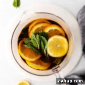 pitcher of iced tea