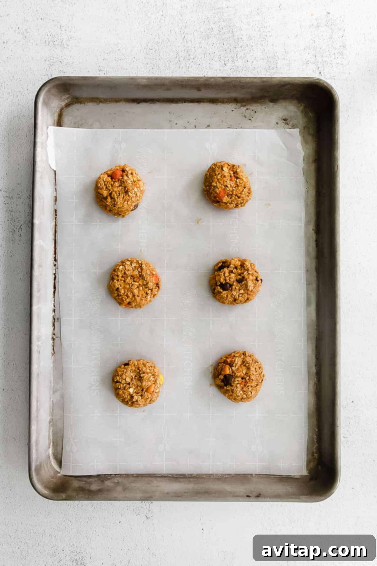 cookies on baking sheet
