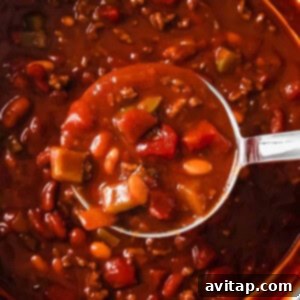 Wendy's chili with beans.