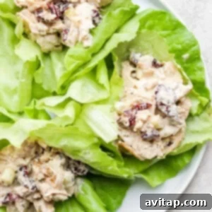 A bowl of creamy leftover turkey salad, garnished with fresh herbs, ready to be served.