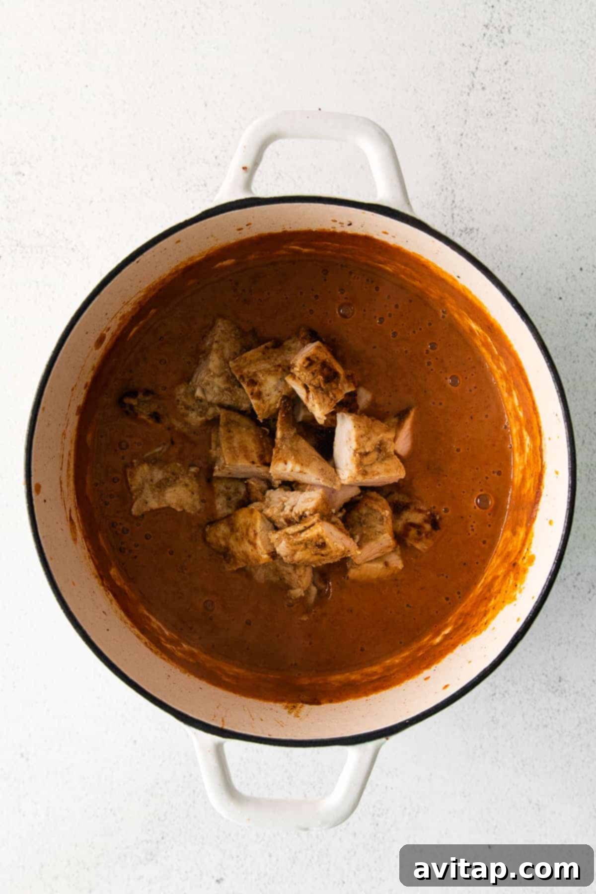 Irresistible Butter Chicken 6 Chicken in the curry sauce.