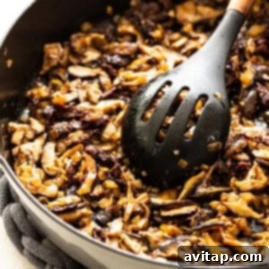 Chicken Mushroom Pasta in pan.