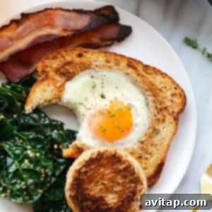 egg in a frame on plate