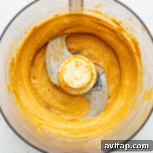 ingredients in food processor.