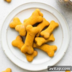 Dog treats on plate.