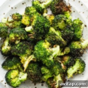 Air fryer broccoli.