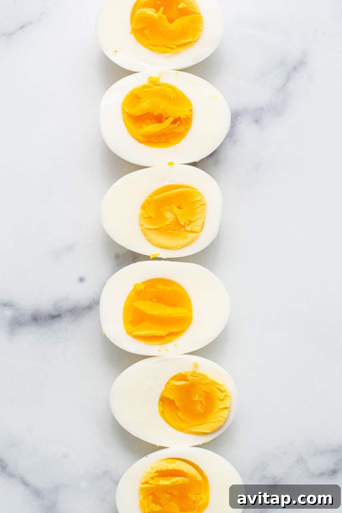 hard boiled eggs on counter.